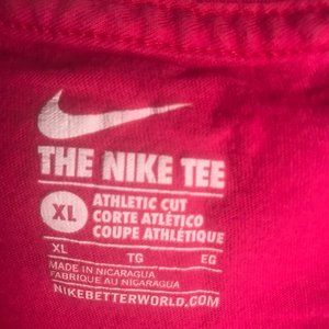 Hot Pink Nike Tee Shirt w/ Short Sleeves